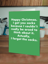 Funny Christmas Card Forgot The Socks By Objectables