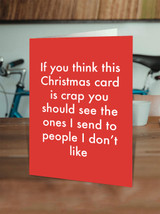 Funny Christmas Card Crap Christmas By Objectables