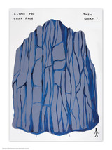 Climb The Cliff David Shrigley Postcard