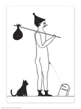 To London David Shrigley Postcard