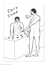 Shit Shop David Shrigley Postcard