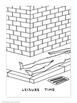Leisure Time David Shrigley Postcard