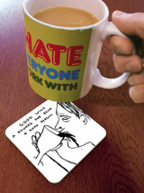 Funny Coaster - Good Wine By David Shrigley