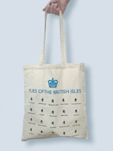 Rude Gift - Flies Of The British Isles Tote Bag By Modern Toss