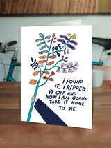 Funny Ripped It Off Birthday Card By Majasbok