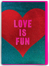 Funny Love Is Fun Valentine’s Day Card By Real Hackney Dave