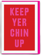 Funny Keep Yer Chin Up Thinking Of You Card By Real Hackney Dave
