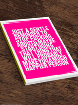 Rude A5 Notebook - Gentle Reminder By Real Hackney Dave