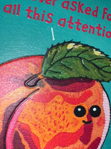 Funny Peach Birthday Card (Embossed) By Sew Your Soul