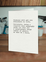 Funny Birthday Card - Kindness By Hayden Kays