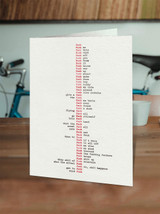 Funny Birthday Card - Fuck Type By Hayden Kays