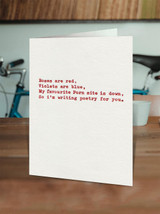 Funny Valentines Card - Roses Are Red By Hayden Kays