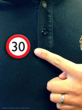 Funny Age Badge 30 Warning