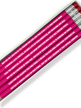 Rude Pencils (Set 2) - 6 Pencils (Gift Boxed) By Real Hackney Dave
