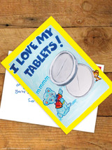 Funny Postcard Love My Tablets By Magda Archer