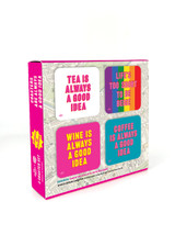 Funny Pack of 4 Coasters By Real Hackney Dave