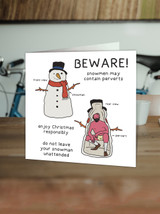 Snowman Pervert Christmas Card By Otherwhats