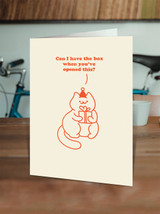 Funny Christmas Card Cat Box By Brainbox Candy