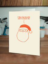 Funny Christmas Card I Like Big Beards By Brainbox Candy
