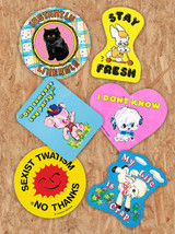 Funny Set of 6 Vinyl Stickers By Magda Archer