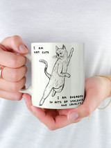 Funny Boxed Mug I Am Not Cute By David Shrigley