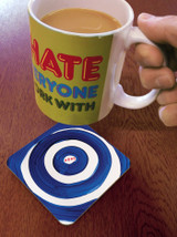 Funny Coaster - Here By David Shrigley