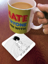 Funny Coaster - Very Loud Abrasive Beats By David Shrigley