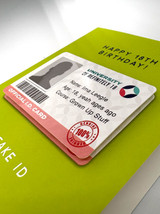 Funny RIP Fake Id 3D Birthday Card By Brainbox Candy
