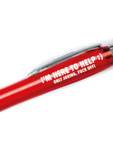 Rude I'm Here To Help Pen By Brainbox Candy