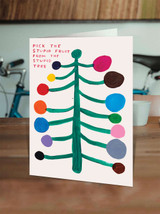 Funny Stupid Tree Christmas Card By David Shrigley