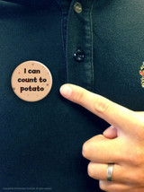 Funny Badge Count To Potato By Brainbox Candy