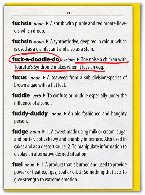 Rude Birthday Card F A Doodle Do