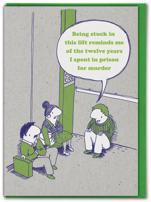 Funny Birthday Card Stuck In Lift