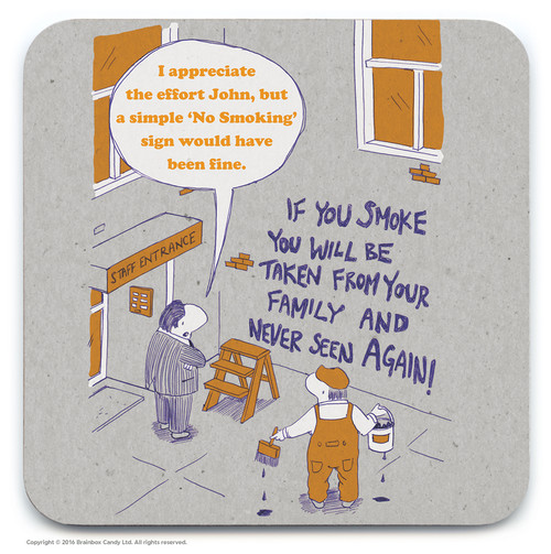 Funny Coaster - No Smoking