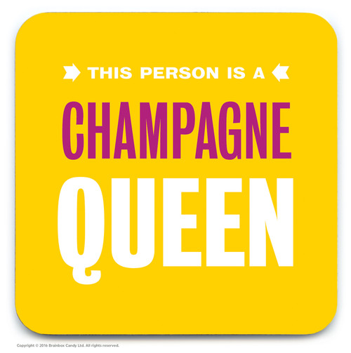 Funny Coaster - Champagne Queen