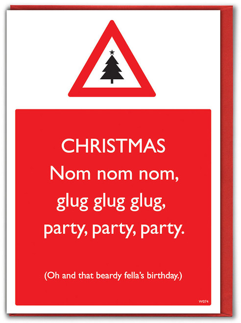 Funny Christmas Card - Beardy Fella's