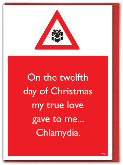 Rude Christmas Card - Chlamydia