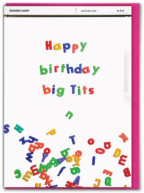 Rude Birthday Card Happy Big Boobs