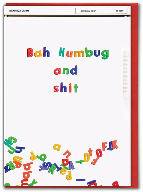 Rude Christmas Card Funny Bah Humbug Card