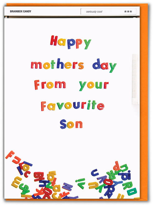 Funny Mother's Day Card Favourite Son