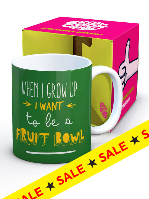 Funny Boxed Mug Grow Up Fruit Bowl