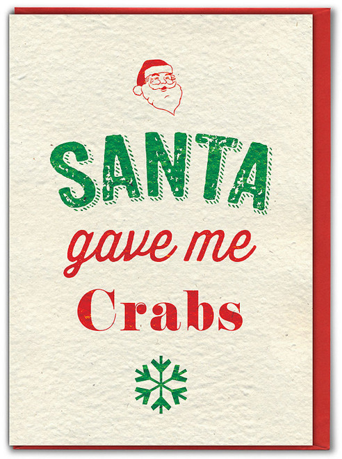 Rude Christmas Card - Santa Crabs