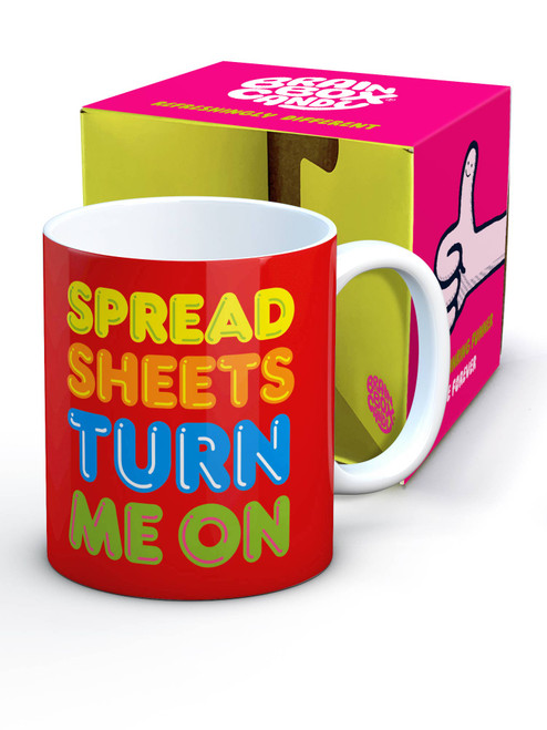 Funny Boxed Mug Spreadsheets Turn Me On By Brainbox Candy