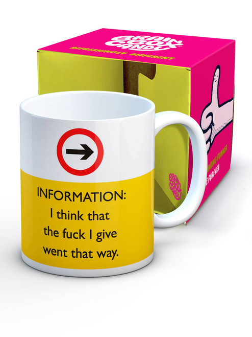 Rude Boxed Mug F I Give By Brainbox Candy
