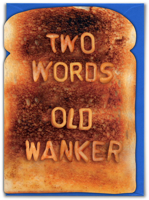 Rude Birthday Card Two Words