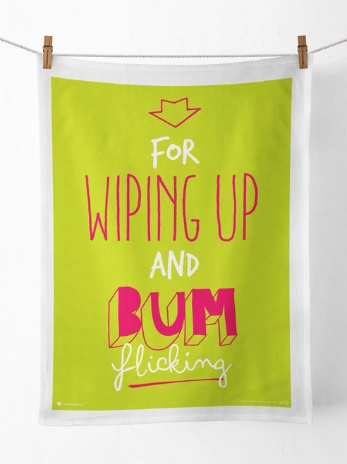 Funny Gift - Bum Flicking Tea Towel