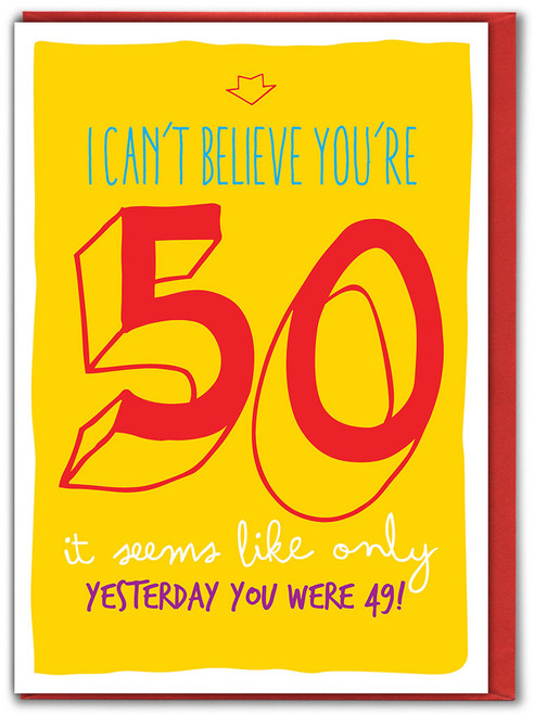 Funny 50th Birthday Card (SK005) Age 50