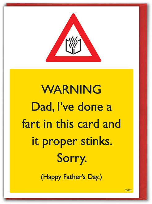 Funny Father's Day Card Stink
