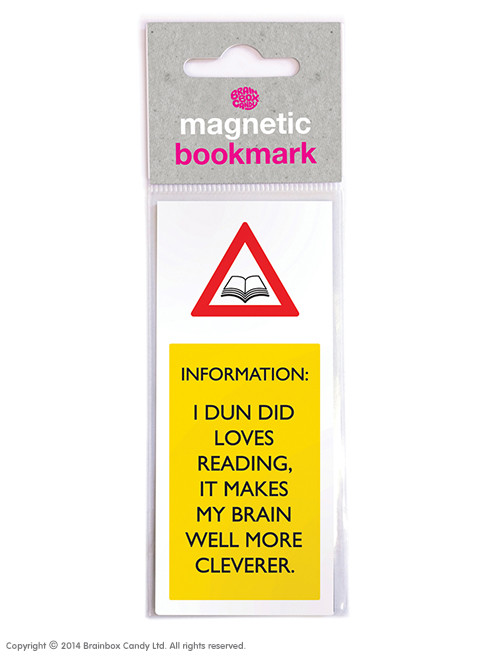 Funny Magnetic Bookmark Brain Well More Cleverer