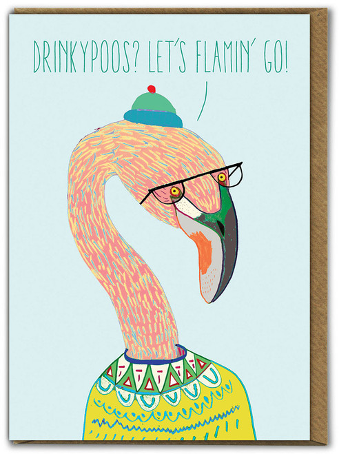 Funny Birthday Card Flamin Go